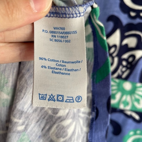 Boden Blue Floral Short Capped‎ Sleeve Ladies Career Dress, 2R - Picture 5 of 6